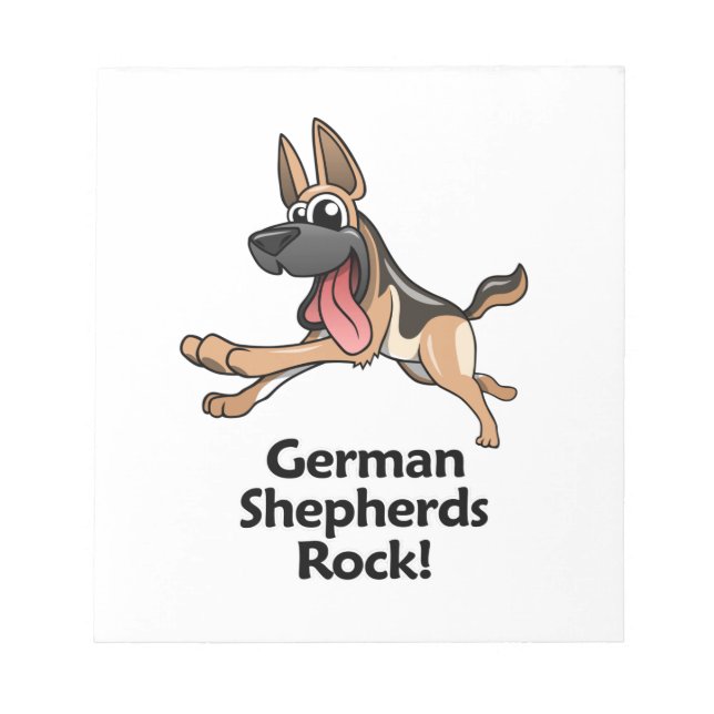 German Shepherds Rock! Notizblock (Vorderseite)