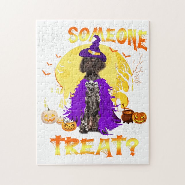 German Shorthair Dog Pointer Halloween Did Someone Puzzle (Vertikal)