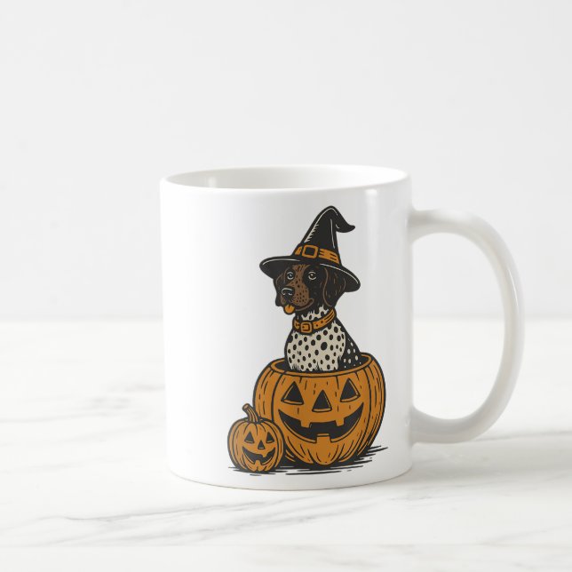 German Shorthaired Inter Halloween Gsp Dog Mom Dog Kaffeetasse (Rechts)