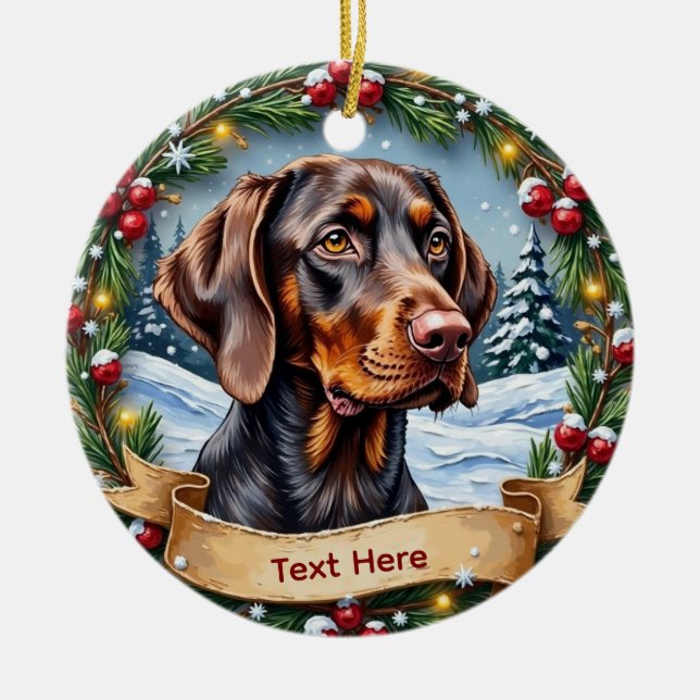 German Shorthaired Pointer Christmas Ornament (Vorne)