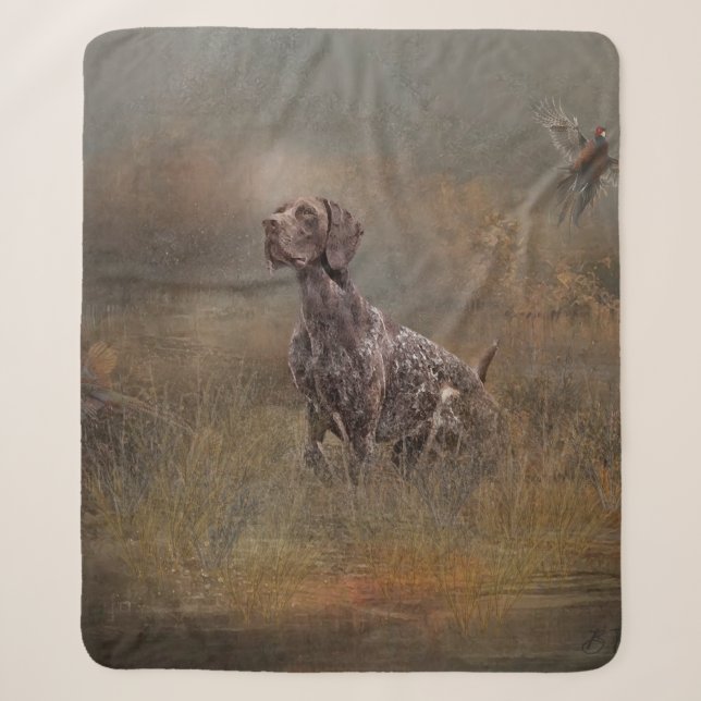 German Shorthaired Pointer , Deutsch Kurzhaar Tape Sherpadecke (Vorderseite)