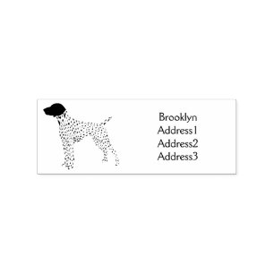 German Shorthaired Pointer dog cartoon Gummistempel