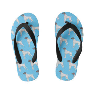 German Shorthaired Pointer dog cartoon Kinderbadesandalen