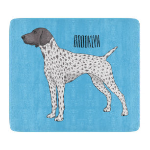 German Shorthaired Pointer dog cartoon Schneidebrett