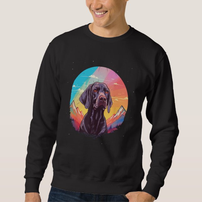 German Shorthaired Pointer Men Women Kids Sweatshirt (Vorderseite)