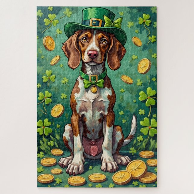 German Shorthaired Pointer St Patrick’s Day Puzzle (Vertikal)