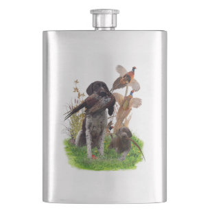 German Shorthaired Pointer Sticker Paper Plates Flachmann