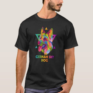 German Shy Dog German Shepherd Animal Pub Schäfer T-Shirt