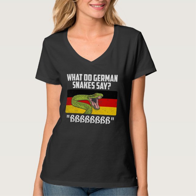 German snakes German snake saying snake owner T-Shirt (Vorderseite)