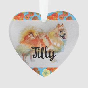 German Spitz Spitz Hund Weihnachtsschmuck Ornament