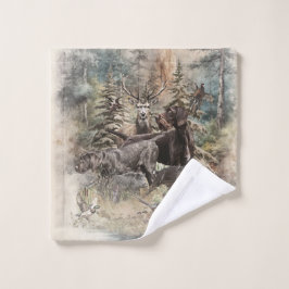 German Wirehaired Pointer Badhandtuch Set