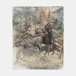 German Wirehaired Pointer Fleecedecke