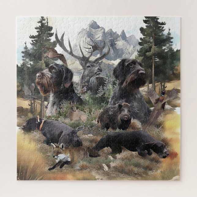 German Wirehaired Pointer Puzzle (Vertikal)