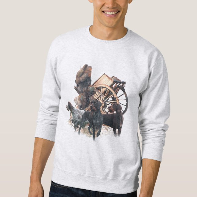 German Wirehaired Pointer Sweatshirt (Vorderseite)