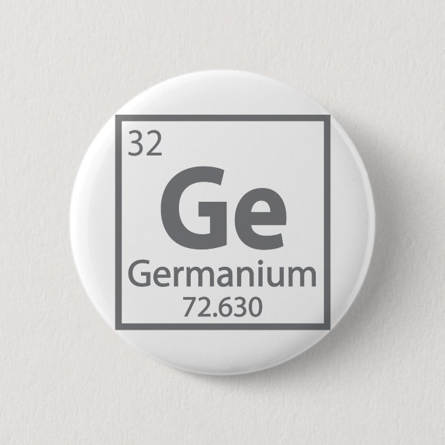 Germanium - Deutsche Wissenschaftszeittabelle Button (Vorderseite)
