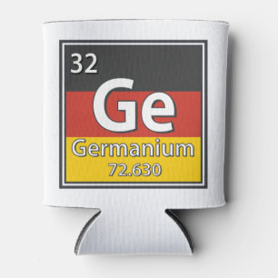 Germanium - Deutschland Flaggendeutscher Wissensch Dosenkühler