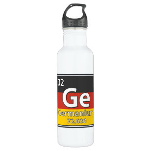 Germanium - Deutschland Flaggendeutscher Wissensch Edelstahlflasche