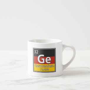 Germanium - Deutschland Flaggendeutscher Wissensch Espressotasse