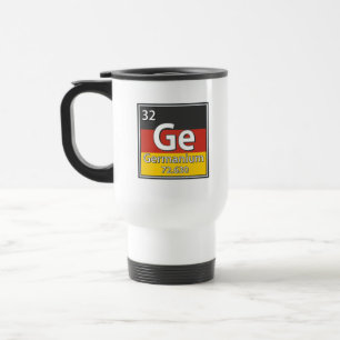 Germanium - Deutschland Flaggendeutscher Wissensch Reisebecher