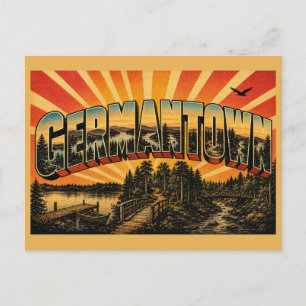 Germantown Maryland Lake Forest Trails Kunst Postkarte