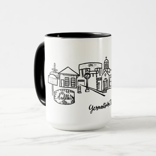 Germantown Skyline Combo Tasse (Vorderseite Links)