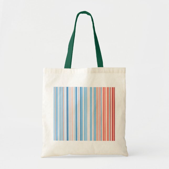 Germany 1918 - 2018 Climate Stripes Tragetasche (Vorne)