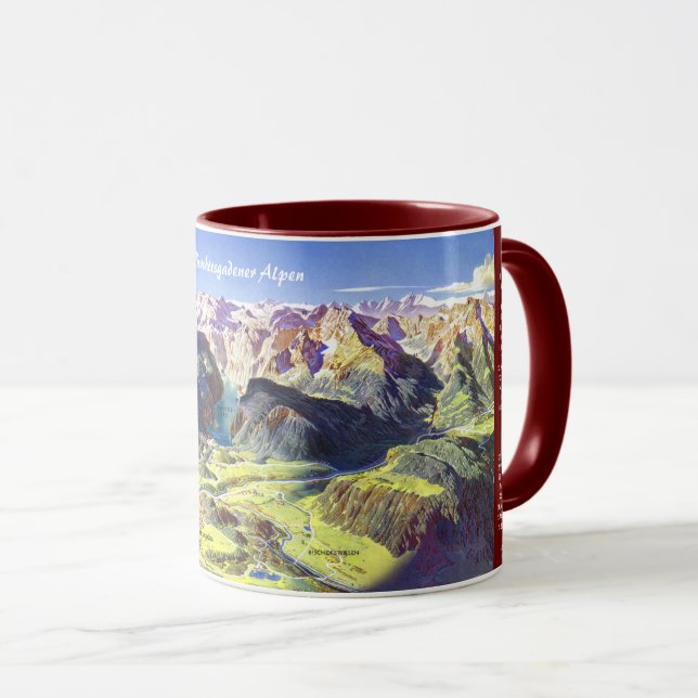 " Germany: 2021 - Alps Berchtesgaden Panorama Mug  Tasse (VorderseiteRechts)