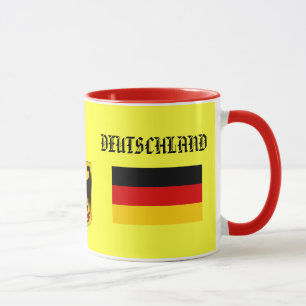 GERMANY* / DEUTSCHLAND Flag & Coat of Arms Mug Tasse