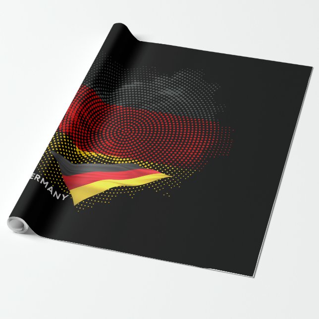 Germany flag geschenkpapier (Ungerollt)