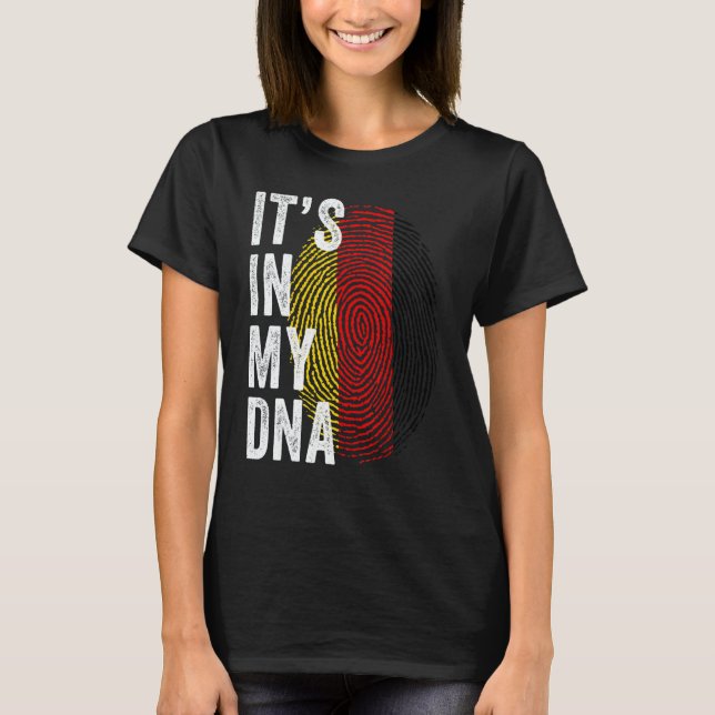 Germany It's In My DNA Cute German Fingerprint Ger T-Shirt (Vorderseite)