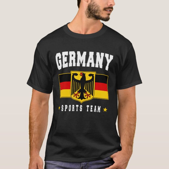 Germany Pride German Flag Deutschland Love Souveni T-Shirt (Vorderseite)