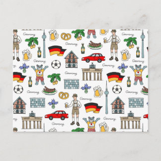 Germany Symbos Pattern | Postkarte