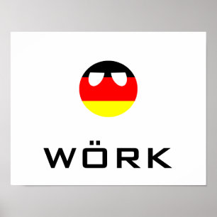 Germanyball Arbeits-Plakat Poster