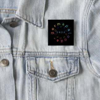 Germapalooza 26 Pin - 2-Zoll-Quadrat Button