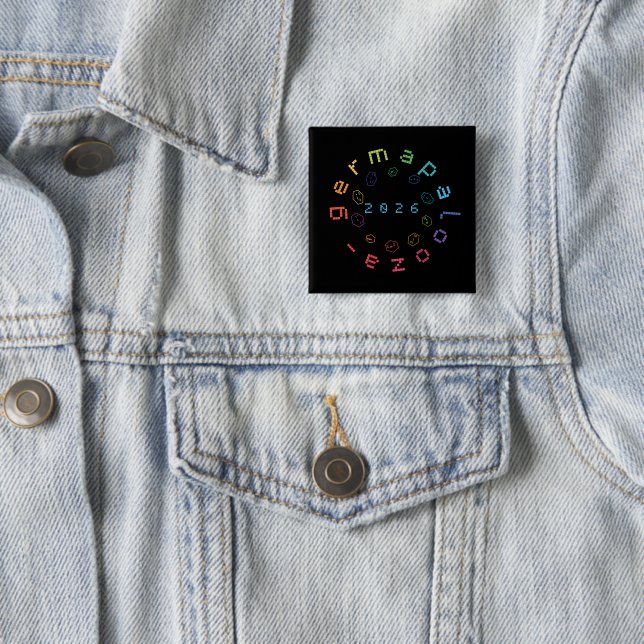 Germapalooza 26 Pin - 2-Zoll-Quadrat Button (Beispiel)