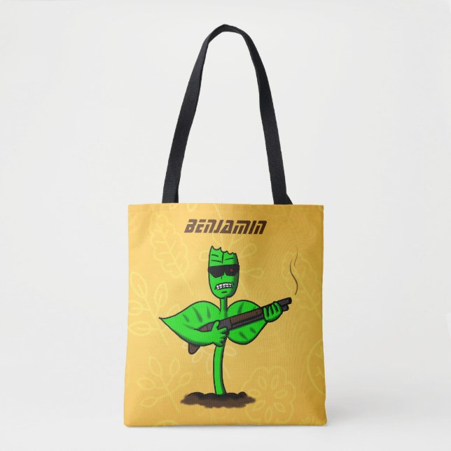 Germinator Cyborg Pflanze lustiger Cartoon (Vorderseite)