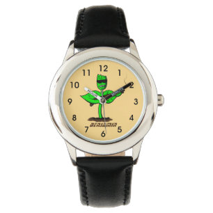 Germinator Cyborg Pflanze lustiger Cartoon Armbanduhr