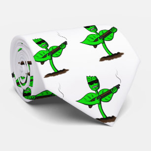 Germinator Cyborg Pflanze lustiger Cartoon Krawatte