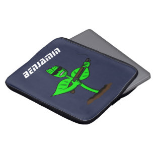 Germinator Cyborg Pflanze lustiger Cartoon Laptopschutzhülle