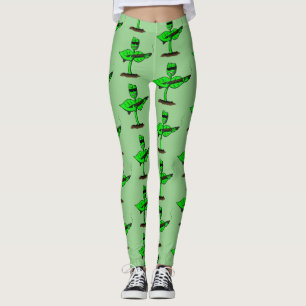 Germinator Cyborg Pflanze lustiger Cartoon Leggings