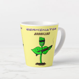 Germinator Cyborg Pflanze lustiger Cartoon Milchtasse