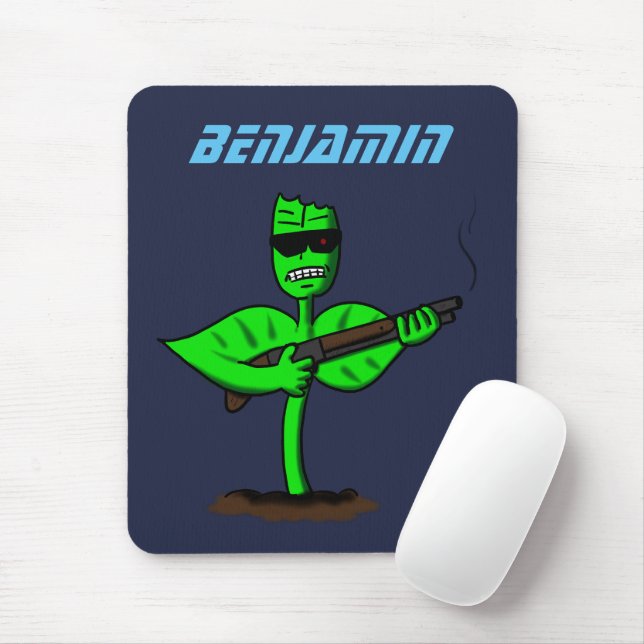 Germinator Cyborg Pflanze lustiger Cartoon Mousepad (Mit Mouse)