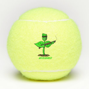 Germinator Cyborg Pflanze lustiger Cartoon Tennisbälle