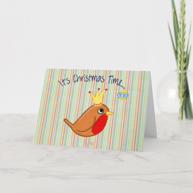 Gerne Holiday Funny Bird Weihnachten (Vorderseite)