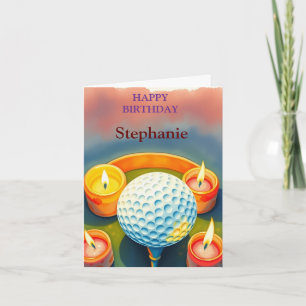 Gerne zum Geburtstag Golfing Ball Liebhaber Karte