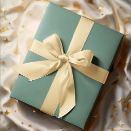 Geröllte Elegance - Aquamariner Fester Ozean Geschenkpapier