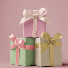 Geröllte Eleganz - Festes Set 3 Geschenkpapier Set