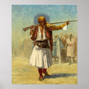 Gérôme - Albanischer Offizier (Offizier Arnaoute)  Poster