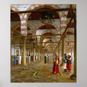 Gérôme - Gebet in der Moschee Poster