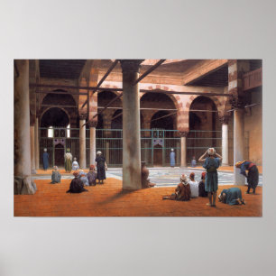 Gérôme - Inneres einer Moschee 1870 Poster